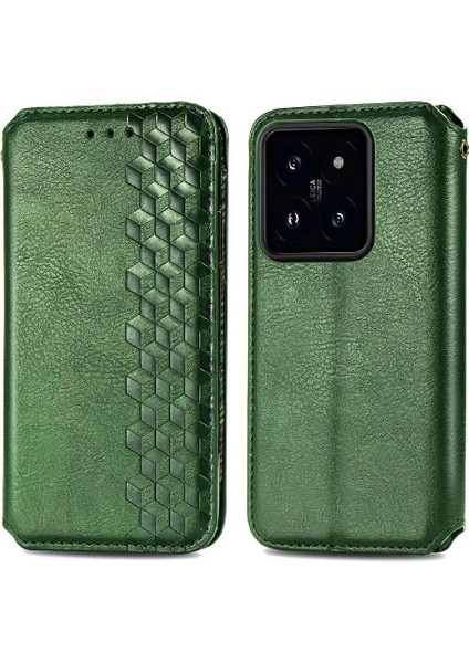 Xiaomi 14T Deri Kılıf Kapak Çevirin Cüzdan Fonksiyonu Moda (Yurt Dışından)