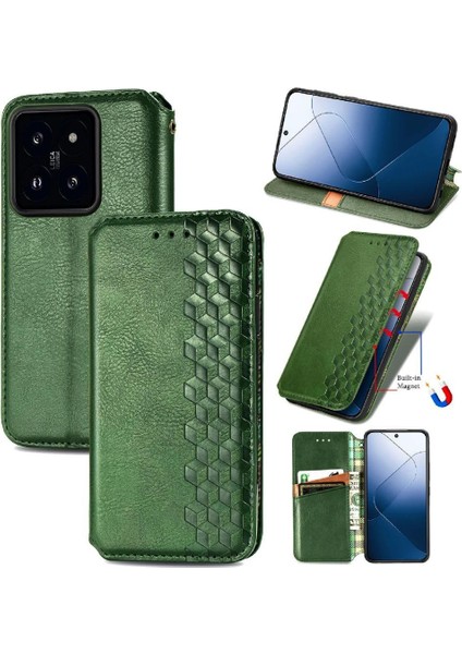 Xiaomi 14T Deri Kılıf Kapak Çevirin Cüzdan Fonksiyonu Moda (Yurt Dışından) indirimleri
