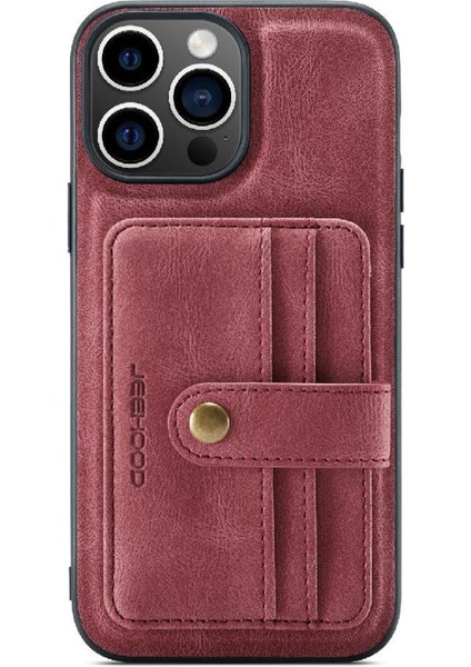 IPhone 15 Pro Cüzdan Rfıd Engelleme Kablosuz Şarj Magsafe Için Kılıf (Yurt Dışından)