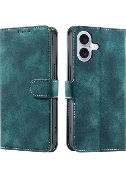 IPhone 16 Için Flip Case Artı Pu Deri Manyetik Cüzdan Kart Yuvaları Bilek (Yurt Dışından) indirimleri