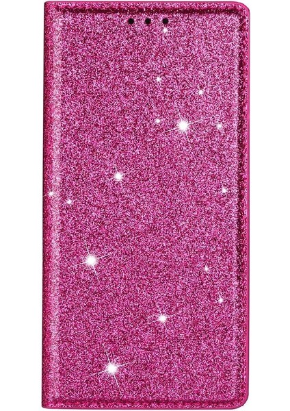 IPhone 14 Artı Pu Deri Manyetik Kapatma Kartı Için Glitter Flip Case (Yurt Dışından) indirimleri