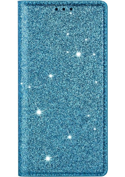 IPhone 14 Için Glitter Flip Case Pro Manyetik Kapatma Pu Deri Kart Çevirme (Yurt Dışından)