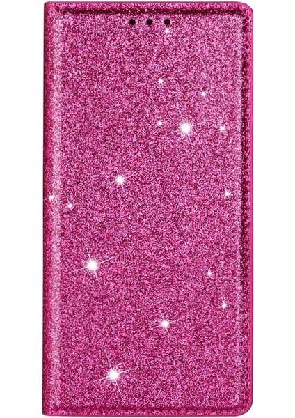 IPhone 14 Için Glitter Flip Case Pro Max Flip Case Cüzdan Pu Deri Kart (Yurt Dışından)