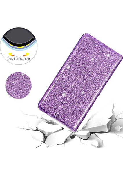 IPhone 14 Için Glitter Flip Case Pro Max Flip Case Cüzdan Pu Deri Kart (Yurt Dışından)