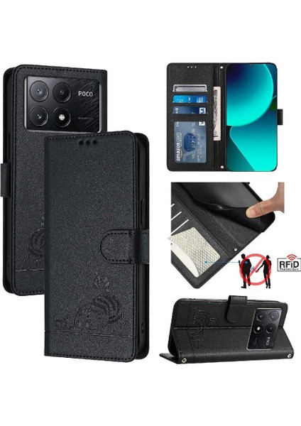 Xiaomi Redmi Için Kılıf Kredmi Kedi Rfıd Kart Yuvası Tutucu Kickstand Cüzdan Çevir (Yurt Dışından) indirimleri