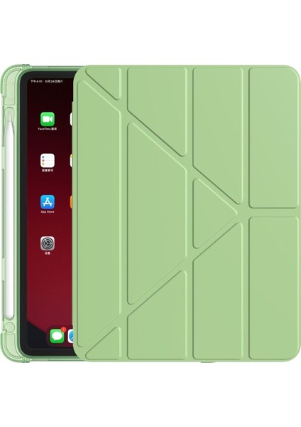 Apple iPad Air 11inç M2/M3 Kılıf Kalem Bölmeli Trifolding Case 2025-2024