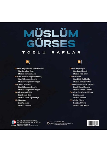 Müslüm Gürses / Tozlu Raflar (Plak)