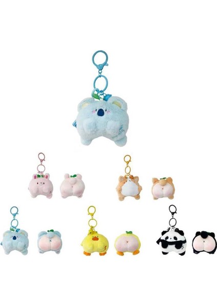 Sevimli Hayvan Figürlü Peluş Mini Çantalı Anahtarlık fiyatları
