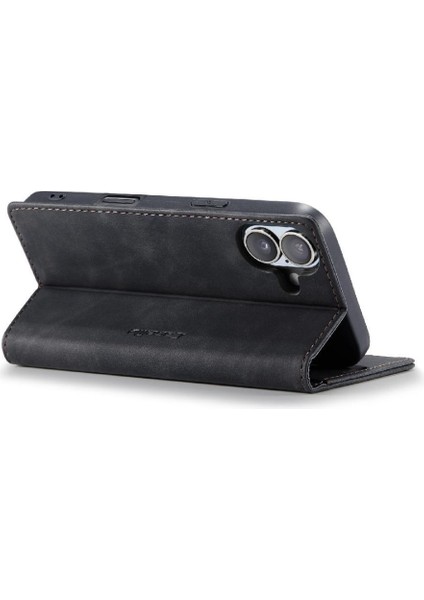 IPhone 16 Için Flip Case Manyetik Kapatma Darbeye Vintage Pu Deri (Yurt Dışından) fırsatları