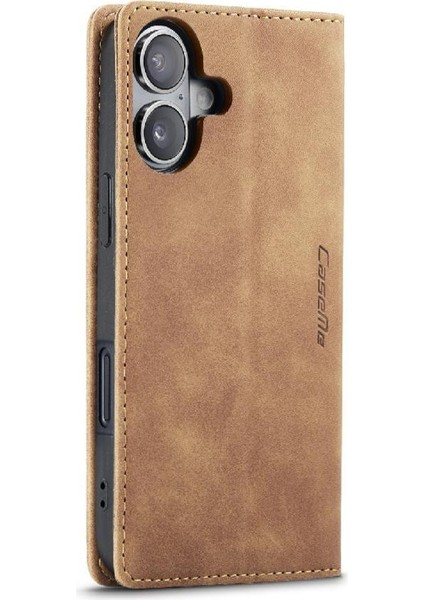 IPhone 16 Için Flip Case Manyetik Kapatma Darbeye Vintage Pu Deri (Yurt Dışından) indirimleri