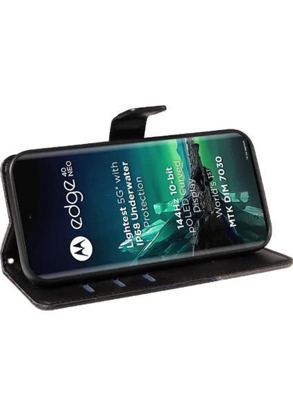 Motorola Kenar 40 Neo ve Kart Yuvası Yüksek Kaliteli Deri Çanta Için Flip Case (Yurt Dışından) fiyatları