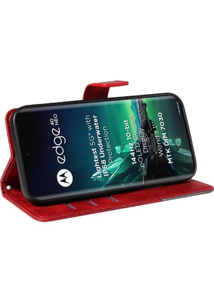 Motorola Kenar 40 Neo ve Kart Yuvası Yüksek Kaliteli Deri Çanta Için Flip Case (Yurt Dışından) fırsatları