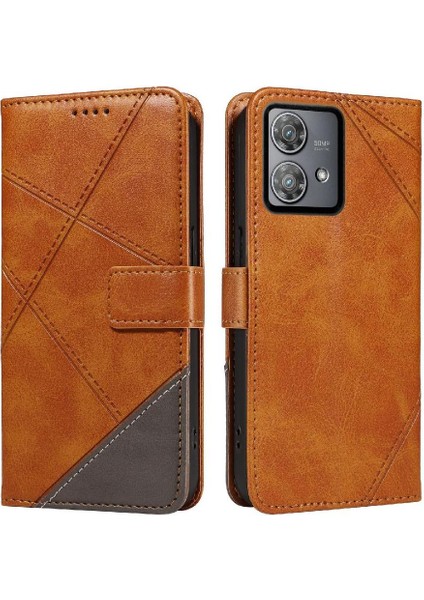 Motorola Kenar 40 Neo ve Kart Yuvası Yüksek Kaliteli Deri Çanta Için Flip Case (Yurt Dışından)
