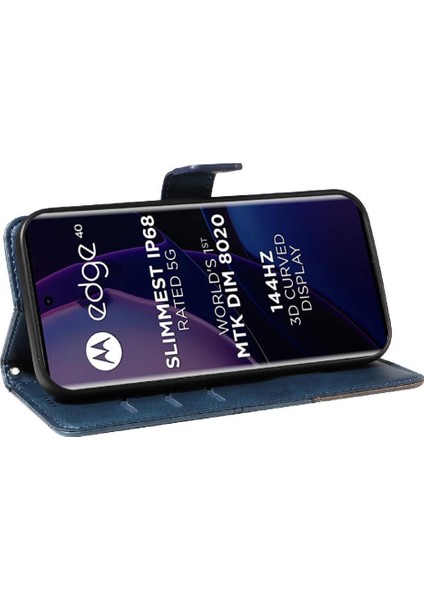 Motorola Kenar 40 5g Deri Telefon Koruma Kılıfı ve Kart Için Flip Case (Yurt Dışından) modelleri