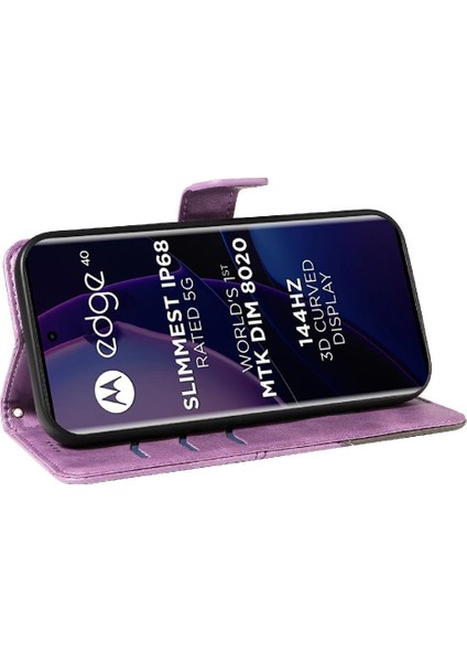 Motorola Kenar 40 5g Deri Telefon Koruma Kılıfı ve Kart Için Flip Case (Yurt Dışından) fırsatları