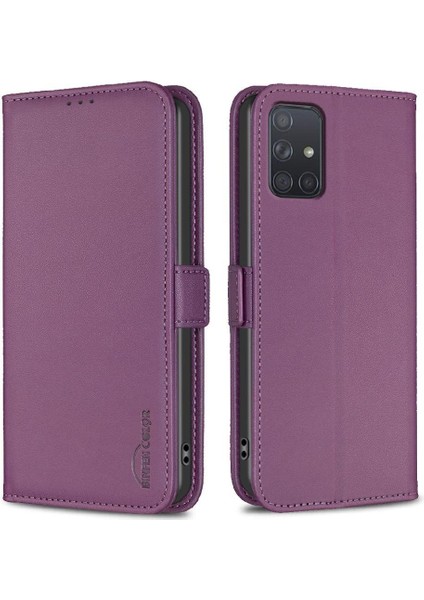 Samsung Galaxy A71 4g Için Flip Case Darbeye Tpu Iç Kabuk Pu Deri (Yurt Dışından)