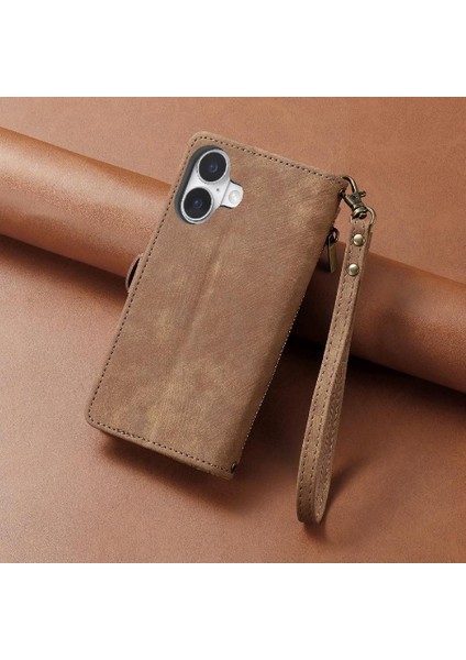 Iphone 16 Için Flip Case Darbeye Basit Iş Deri Kılıf Flip (Yurt Dışından) fiyatları