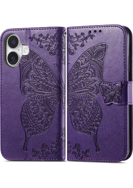 Iphone 16 Için Kılıf Cüzdan Çok Renkli Kelebek Iş Kanat (Yurt Dışından)