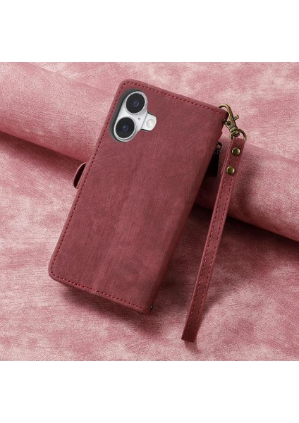 Iphone 16 Için Flip Case Darbeye Basit Iş Deri Kılıf Flip (Yurt Dışından) modelleri