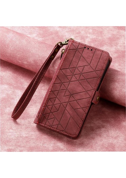 Iphone 16 Için Flip Case Artı Darbeye Deri Kılıf Cüzdan Kapak Çevirin (Yurt Dışından)