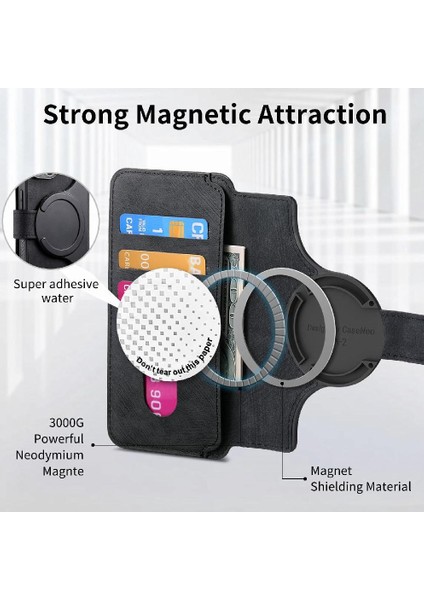 Iphone 16 Için Flip Case Pro Max Cüzdan Kart Standı Mıknatıs Koruyucu Retro (Yurt Dışından)