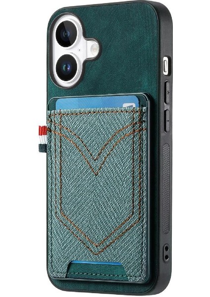 Iphone 16 Için Kılıf Manyetik Araç Montaj Kot Cep Tasarım Crad Yuvası (Yurt Dışından) fırsatları