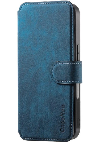 Iphone 16 Için Flip Case Artı Kart Standı Cüzdan Mıknatıs Koruyucu Malzeme (Yurt Dışından)