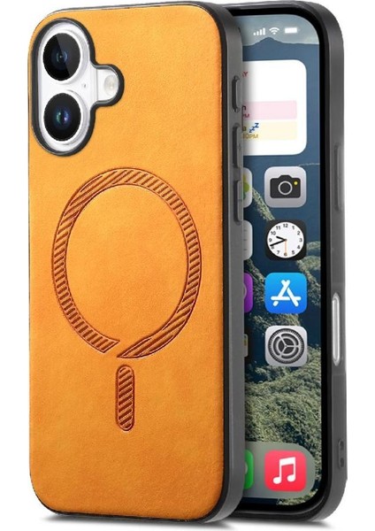 Iphone 16 Için Kılıf Artı Hafif Kablosuz Şarj Magsafe Araba Bağlar (Yurt Dışından)