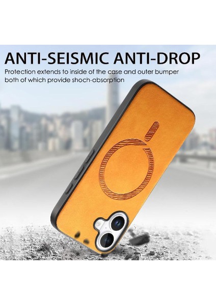 Iphone 16 Için Kılıf Artı Hafif Kablosuz Şarj Magsafe Araba Bağlar (Yurt Dışından)