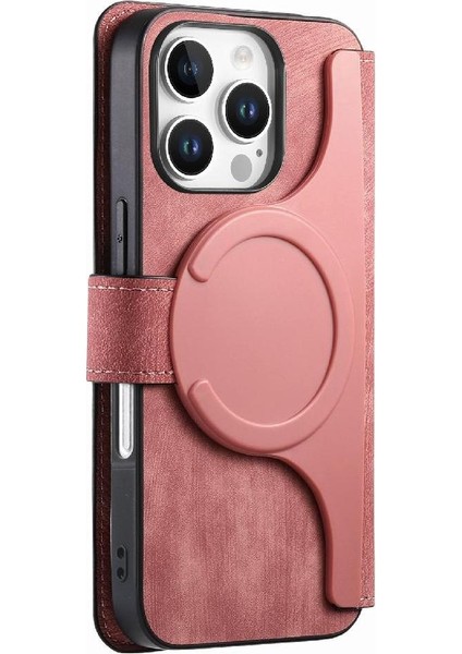 Iphone 16 Için Flip Case Pro Max Cüzdan Kart Standı Mıknatıs Koruyucu Retro (Yurt Dışından)