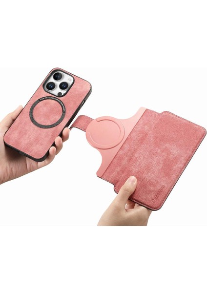 Iphone 16 Için Flip Case Pro Max Cüzdan Kart Standı Mıknatıs Koruyucu Retro (Yurt Dışından)