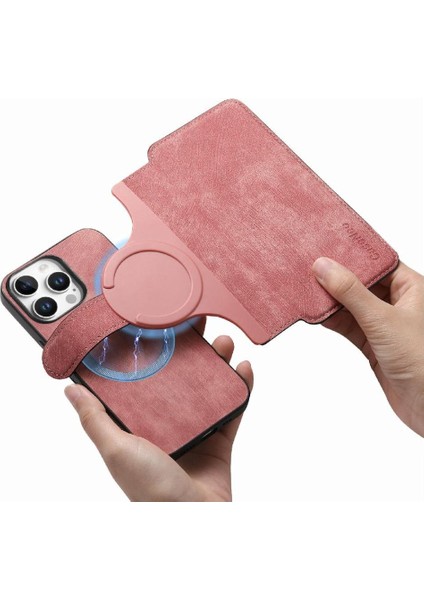 Iphone 16 Için Flip Case Pro Max Cüzdan Kart Standı Mıknatıs Koruyucu Retro (Yurt Dışından)