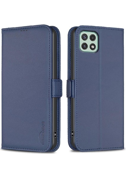 Samsung Galaxy A22 5g Manyetik Darbeye Tpu Iç Kabuk Pu Için Flip Case (Yurt Dışından)