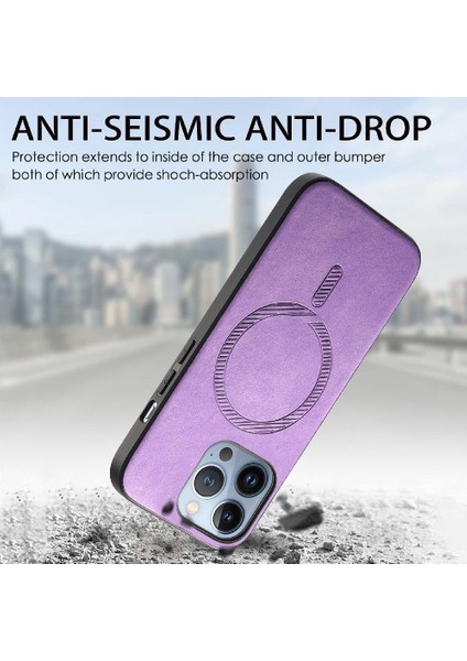 Iphone 16 Için Kılıf Pro Max Ince Hafif Kablosuz Şarj Magsafe Araba (Yurt Dışından)