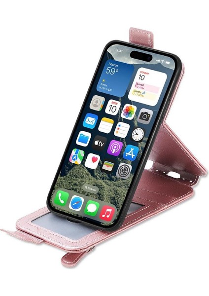 Mays Boutique Iphone 16 Için Kılıf Kapak Kapak Cüzdan Fonksiyonu Moda Tasarımı Zarif (Yurt Dışından)