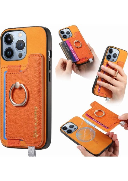 Iphone 16 Pro Magsafe Uyumlu Cüzdan Manyetik Halka Standı (Yurt Dışından)