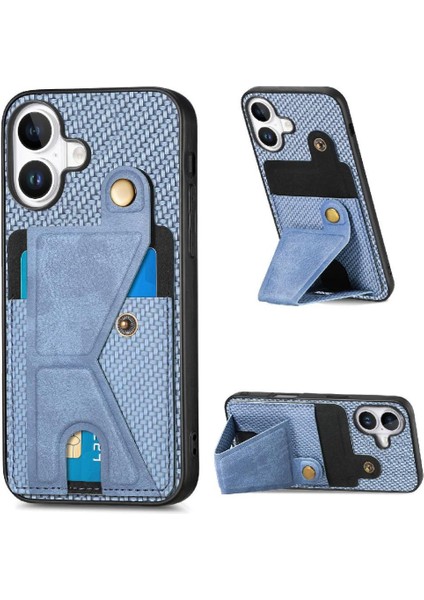 Iphone 16 Için Kılıf Braketi Standı Fonksiyonu Kart Sahibi Manyetik Tasarım (Yurt Dışından)