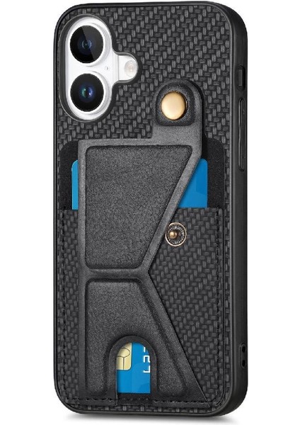 Iphone 16 Için Kılıf Artı Standı Fonksiyonu Manyetik Tasarım Cardholder Braketi (Yurt Dışından) fırsatları