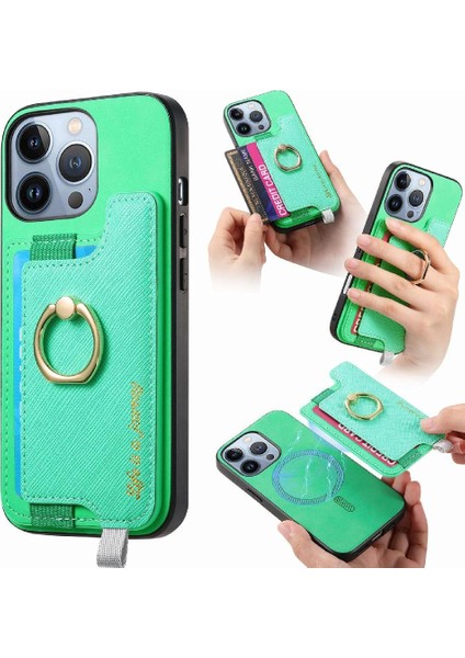 Iphone 16 Pro Magsafe Uyumlu Cüzdan Manyetik Halka Standı (Yurt Dışından)