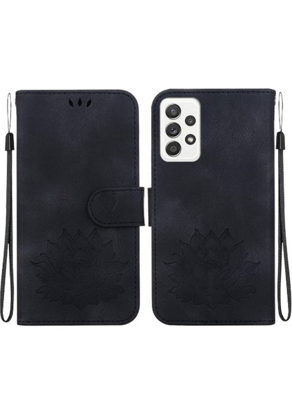 Mays Boutique Samsung Galaxy Için Flip Case A52S 5g Kickstand Manyetik Kickstand Lotus (Yurt Dışından)