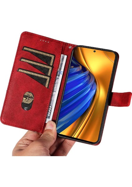 Mays Boutique Xiaomi Redmi K40S Deri Telefon Koruma Kılıfı Için Flip Case Yüksek Kalite (Yurt Dışından)