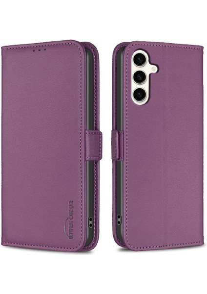 Samsung Galaxy S24 Artı Manyetik Kart Yuvaları Tutucu Pu Cüzdan Için Flip Case (Yurt Dışından)