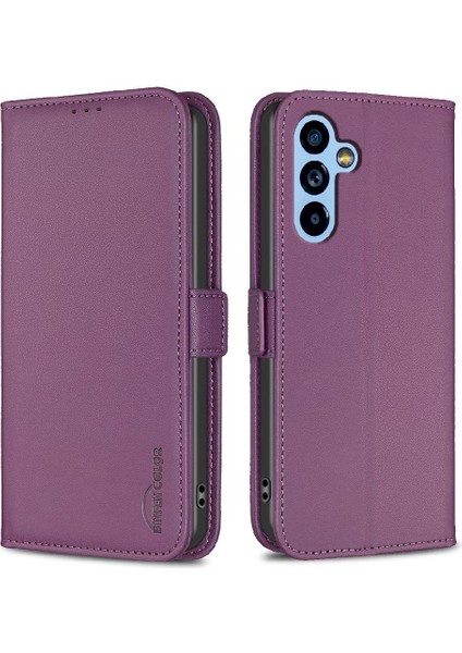 Samsung Galaxy A54 5g Manyetik Darbeye Tpu Iç Kabuk Pu Için Flip Case (Yurt Dışından)