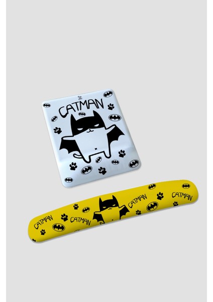 Catman Bilek Destekli Mousepad ve Klavyepad