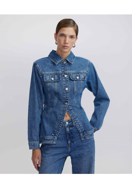 Miss İpekyol Peplum Denim Ceket