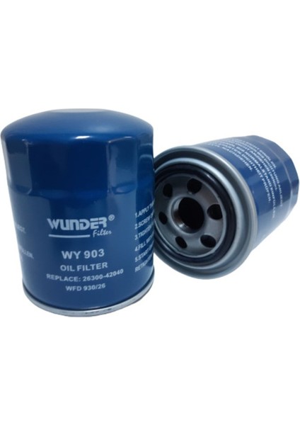 Yağ Filtresi Starex 97> 2.5tdcı H1 01> 2.5 Crdı H100 2.5tcı / Bongo Sorento / L300 fırsatları