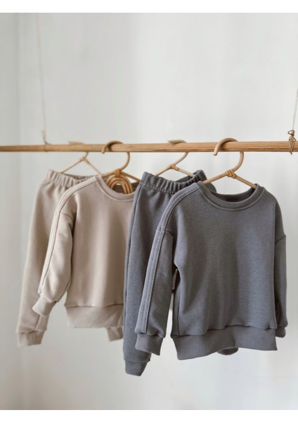 Kız Ve Erkek Bebek Çocuk Alt Üst Eşofman Takımı Sweatshirt & Jogger 1-7 Yaş modelleri