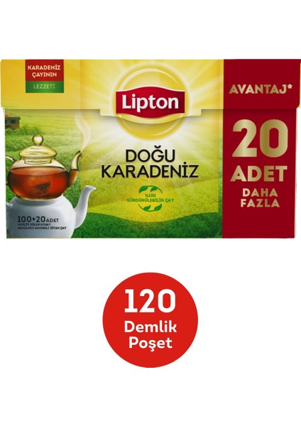 Doğu Karadeniz Bergamot Aromalı Demlik Poşet Çay 120'li