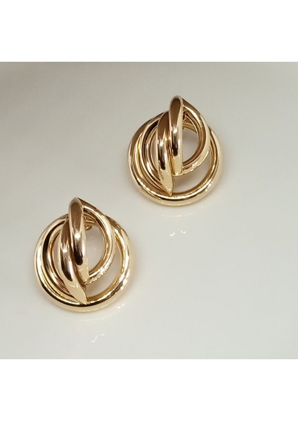 Pirinç Gold Renk Küpe
