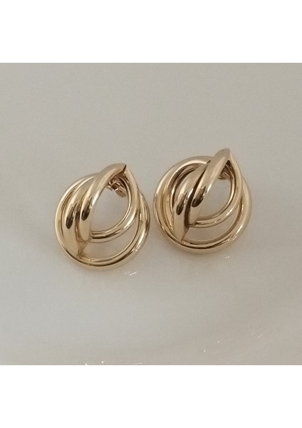 Pirinç Gold Renk Küpe
